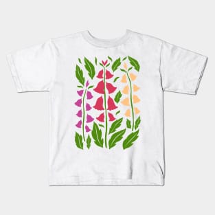 Foxglove Flowers Kids T-Shirt